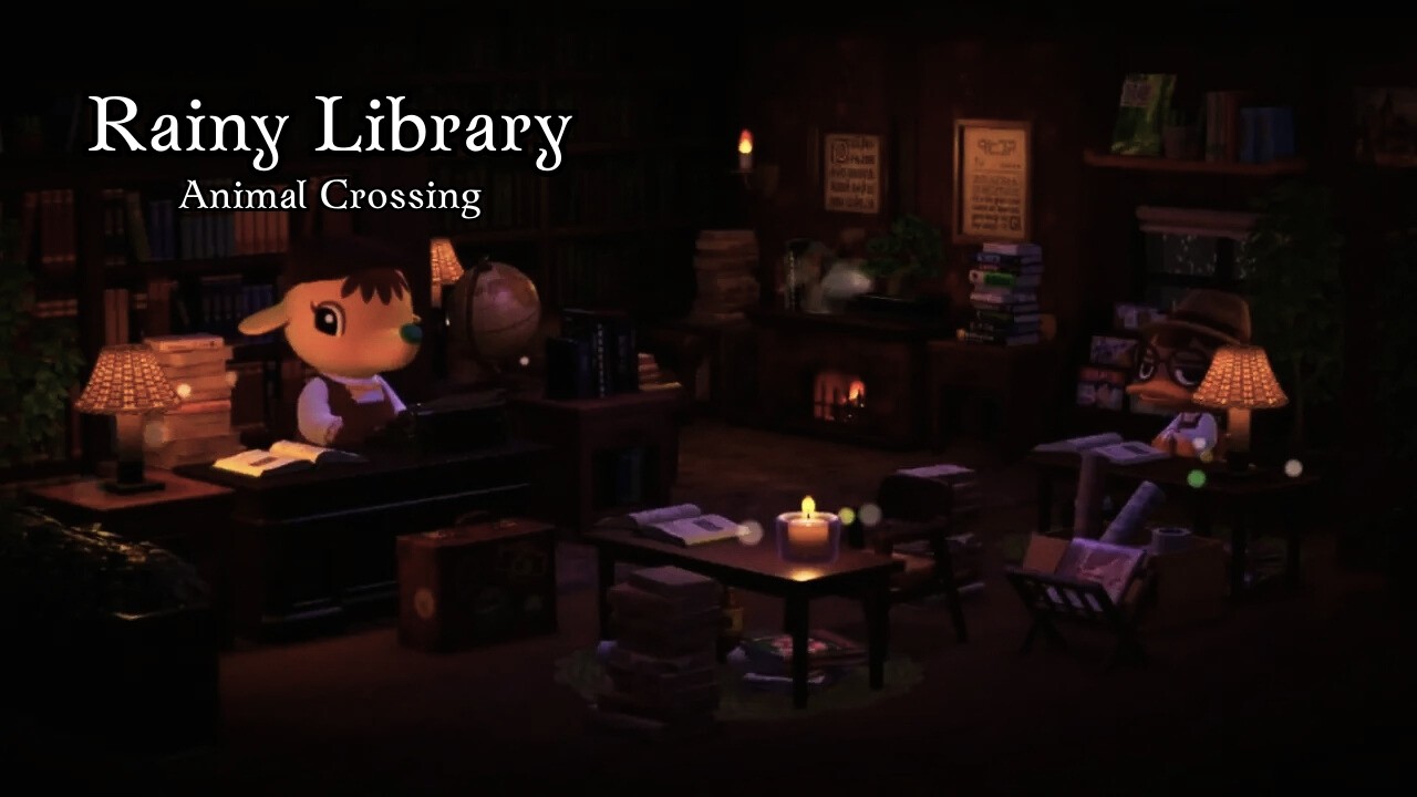 Library ASMR • Rain Soft & Thunder Ambience