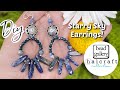 Wire Wrapping– Earrings - Jewelry Making – Starry Sky Earring – Beading Tutorial