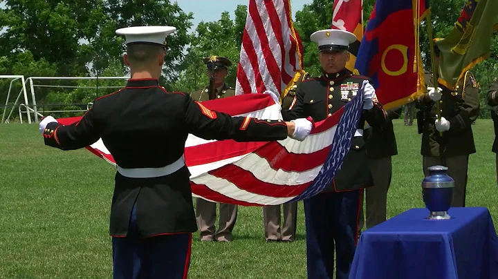 Flag Presentation to Officer Kyle Olinger's Widow