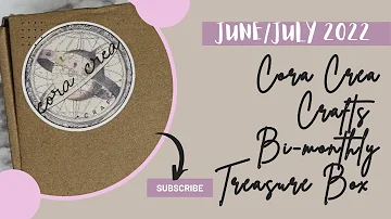 Cora Crea Crafts June/July Treasure Box 2022| 1st box, 1st impressions #vintagestationery