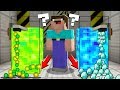 WHICH SHOWER WILL CHOOSE NOOB? DIAMOND or XP? in Minecraft Noob vs Pro