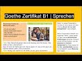 Goethe Zertifikat B1 Sprechen | German Speaking Exam B1
