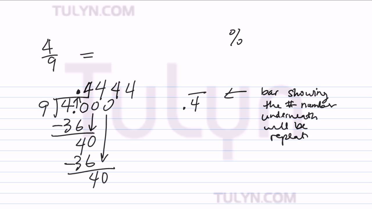 worksheet How To Turn Decimals Into Fractions converting from fractions to non terminating repeating decimals percents