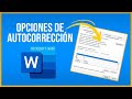 Cómo funcionan las opciones de AUTOCORRECCIÓN en WORD 📝