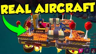HOW TO BUILD STEERABLE AIRCRAFT IN LEGO FORTNITE! NEW LEGO FORTNITE FLYING BASE BUILD!