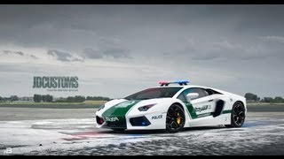 Racing thei Aventador Dubai Police Replica on a Closed Airfield! screenshot 5
