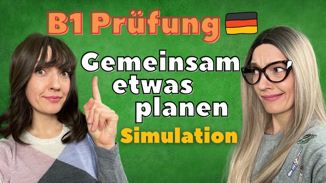 🇩 🇪 DTZ Telc B1 Mündliche Prüfung Teil 3 Zusammen etwas plan