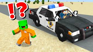 JJ and Mikey in POLICE STATION CHALLENGE in Minecraft / Maizen