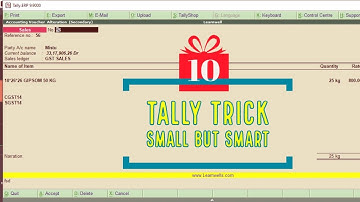 Tally TDL- Add Company Name on Voucher Screen | Tally Small but Smart Trick | 10 | @LearnWell