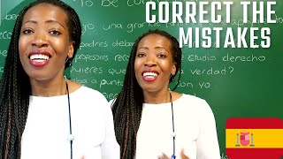 Spanish Writing Task : Correct grammar mistakes