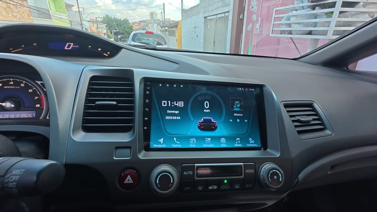 Central multimídia Honda Civic G8 2007 até 2001android 14 de 9 polegadas