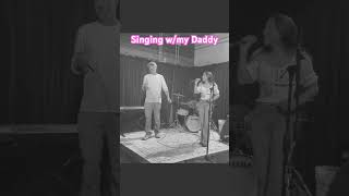 Singing w/my daddy 🎤🌹 #viral #singing #daddiesgirl