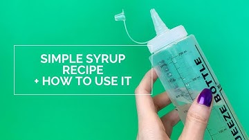 Simple Syrup Recipe + How To Use it on Your Cakes