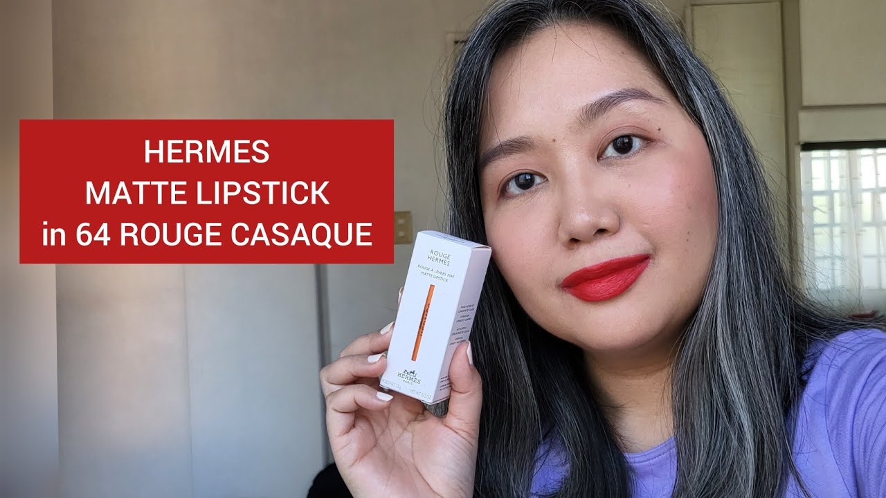 Hermes Matte Lipstick 64 Rouge Casaque