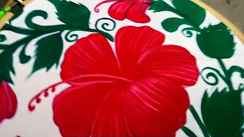 How to learn basic painting tutorial pillow cover design!!!