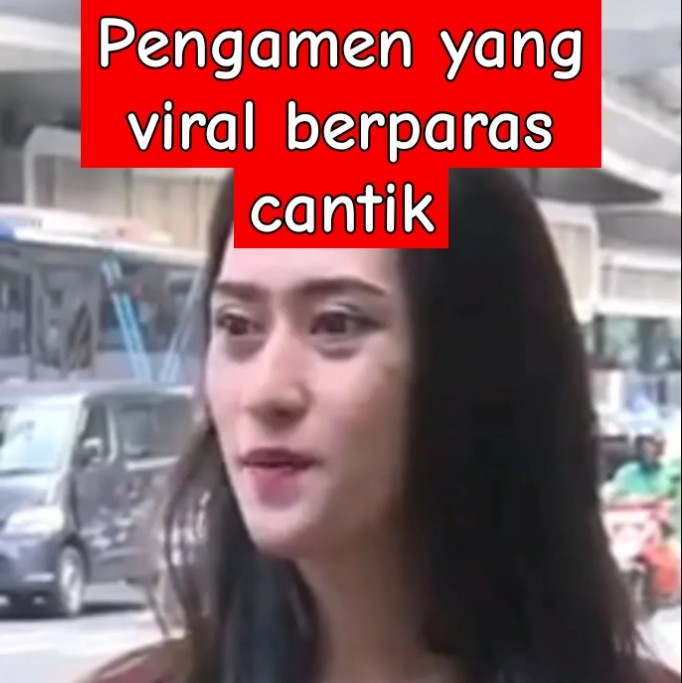 Viral busker with beautiful face