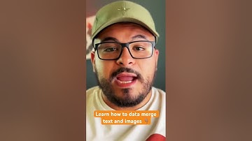 Learn how to easily data merge text and images 🤔