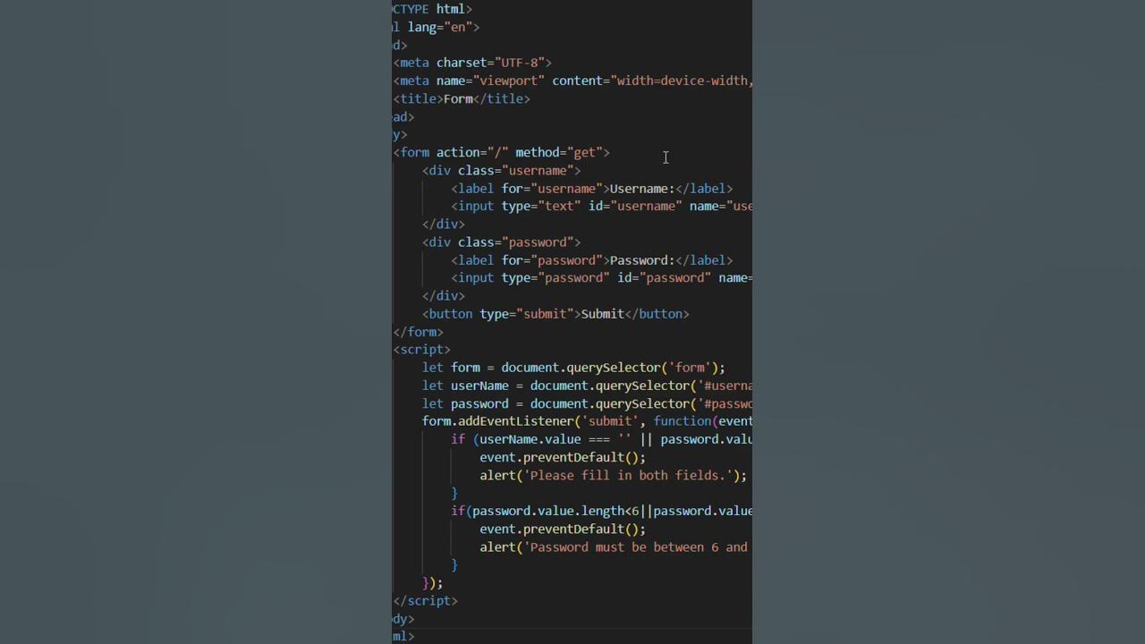 creating form using html , js - YouTube