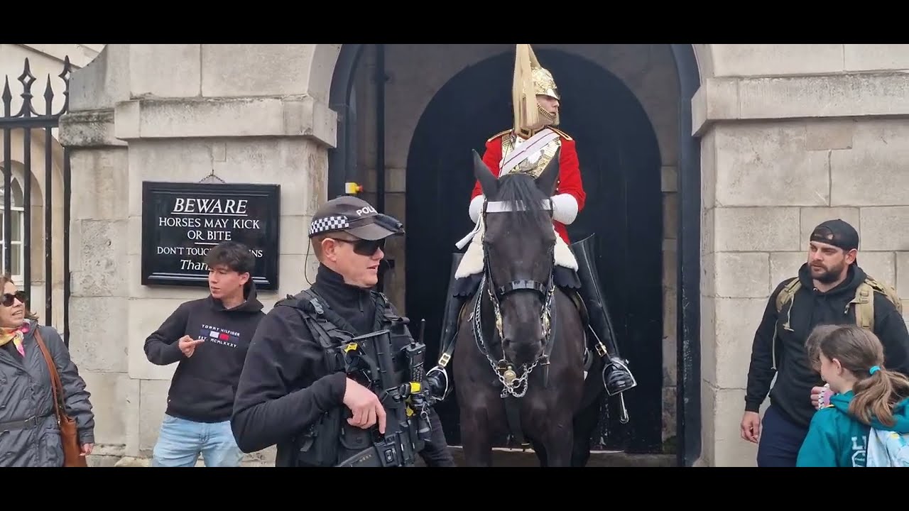 Armed Officers Confronts a Lady and King’s Guards has Had Enough for One Day and SHOUTS