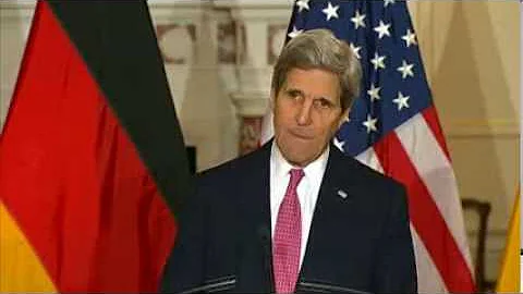 Secretary Kerry Delivers Remarks With German Forei...
