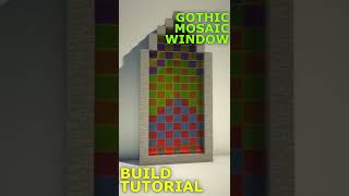 Gothic Mosaic Window | Minecraft Build Tutorial