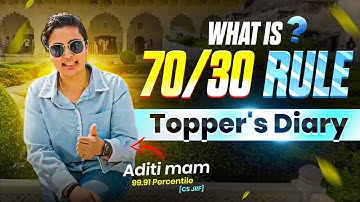 UGC NET Dec 2025 90 Toppers Strategy | What is 70/30 Rule by Aditi Mam