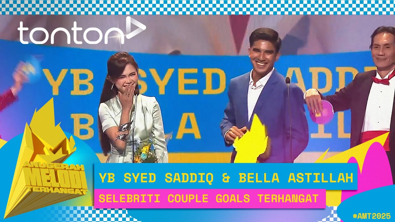 Selebriti Couple Goals Terhangat - Syed Saddiq & Bella Astillah | #AMT2025 | Tonton