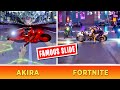 Comparing AKIRA SLIDE to Fortnite Homage in Fortnite Mega