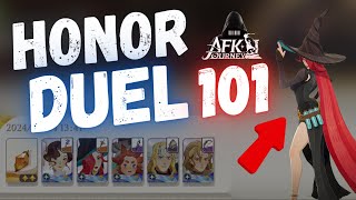 RANK #1 GUIDE - How to WIN in HONOR DUEL!  ft. Mirael & Pyrocatalyst! - AFK JOURNEY