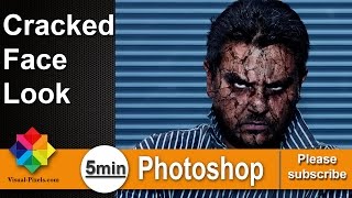 Photoshop Tutorial: Cracked Face Look