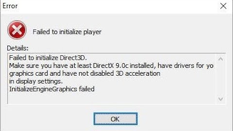 如何修复在Win10上初始化Direct3D错误失败