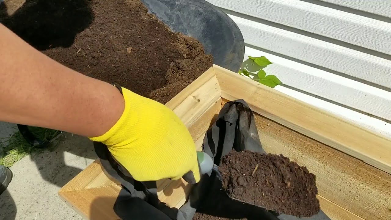 cedar planter box planting YouTube