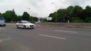 arrival Pope Francis, in Romania motorcade