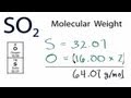 Molecular Weight Calculations for SO2