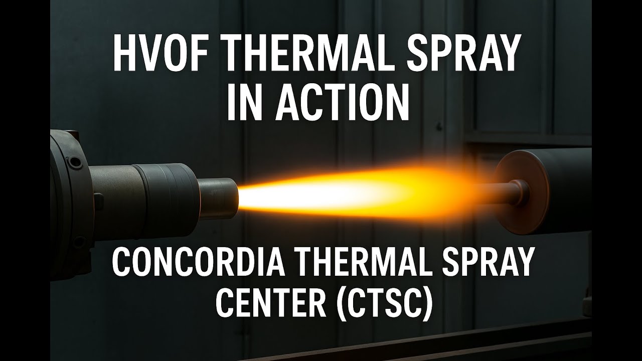 HVOF Thermal Spray in Action at Concordia Thermal Spray Center (CTSC)