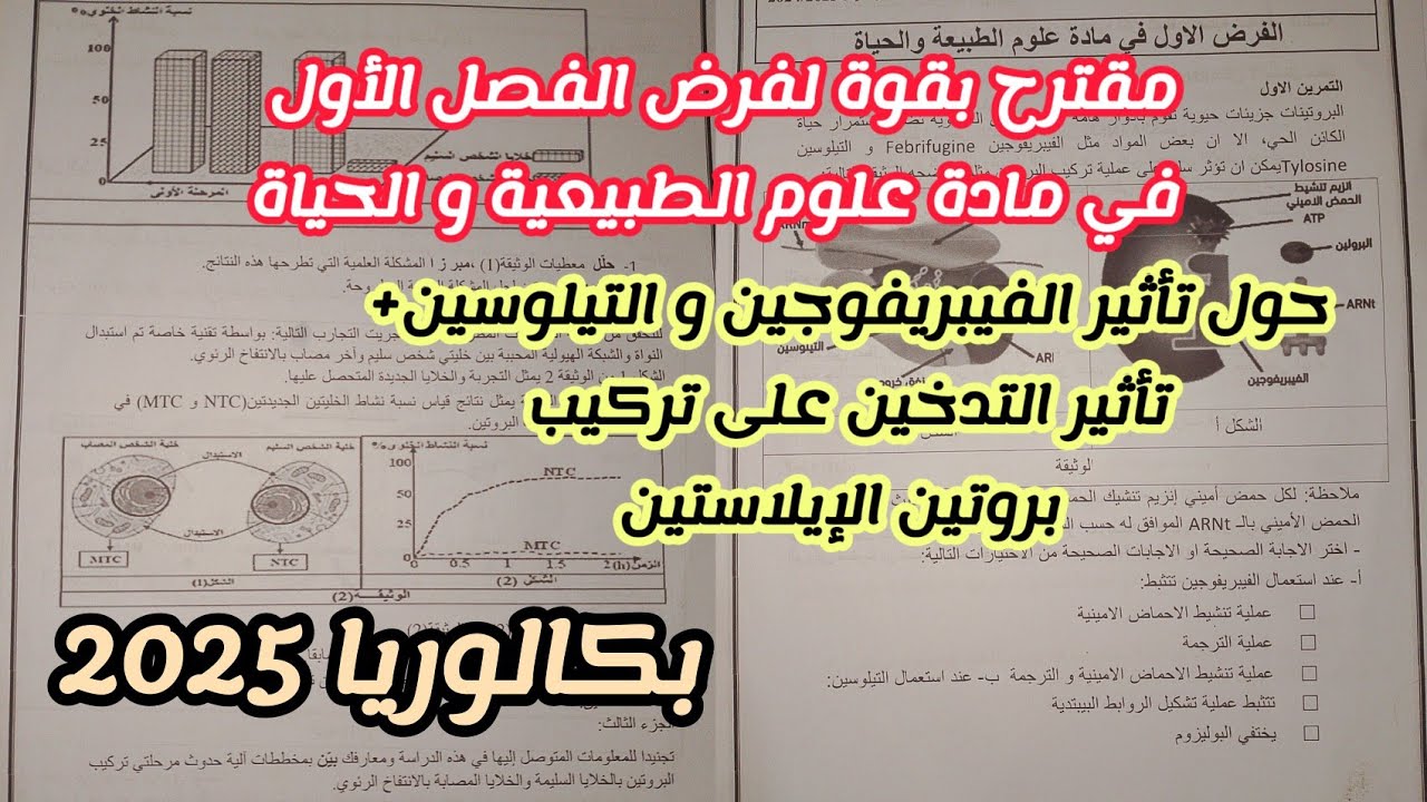 مقترح بقوة لفرض الفصل الأول في العلوم الطبيعية و الحياة للسنة 3 ثانوي ع.ت||بكالوريا 2025