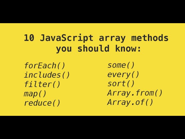 top 10 JavaScript array methods you should know In Hindi | JavaScript array methods in hindi top 10 JavaScript array methods you should know In Hindi | JavaScript array methods in hindi