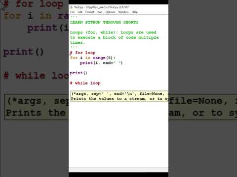 Python loops #shorts