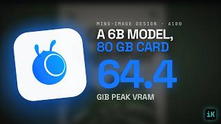 Ming-Image Design: a 6B image model that peaked at 64 GiB on an A100