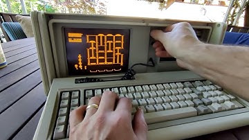 IBM 5155 outside in the springtime #portablecomputing