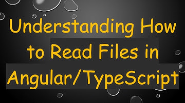 Understanding How to Read Files in Angular/TypeScript