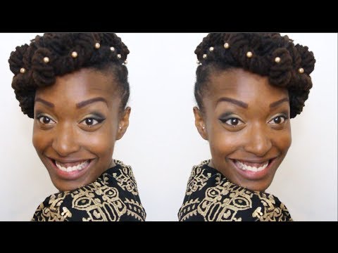 Loc Hairstyle Tutorial Chescalocs Flat Twisted Wedding Updo