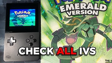 How to Accurately & Quickly Check IVs in Pokemon Emerald (Generation 3)