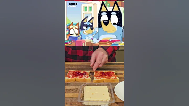 Cheese And Jammin' It Up With The Blueys!🤤 #shorts #bluey #jam #toast