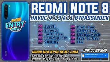 Redmi Note 8 Ginko Custom Rom Havoc 4.19 Android 11 Bypassmock Review | Recomended For Ojol Rom !