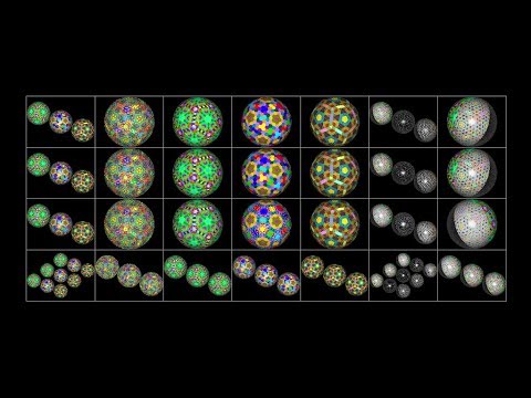 circumscribed Goldberg polyhedron(I 4, 5) & dual & (I 5, 4) & dual_all