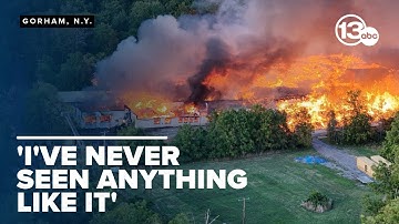 Warehouse destroyed by massive fire, prompting calls for state investigation