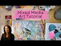 Mixed media art collage tutorial blessing