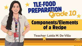 TLE FCS Grade 10 Recipe Components/Elements Overview