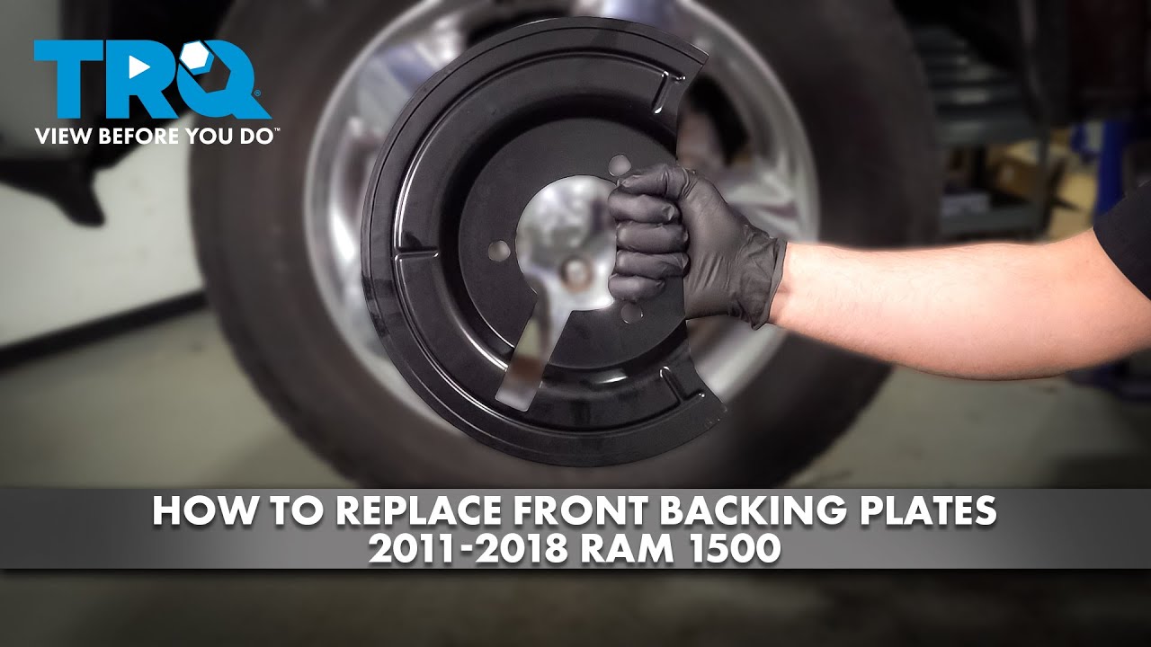 Only Rams Rear Plate How to Replace Front Backing Plates 2011-2018 Ram 1500 - YouTube